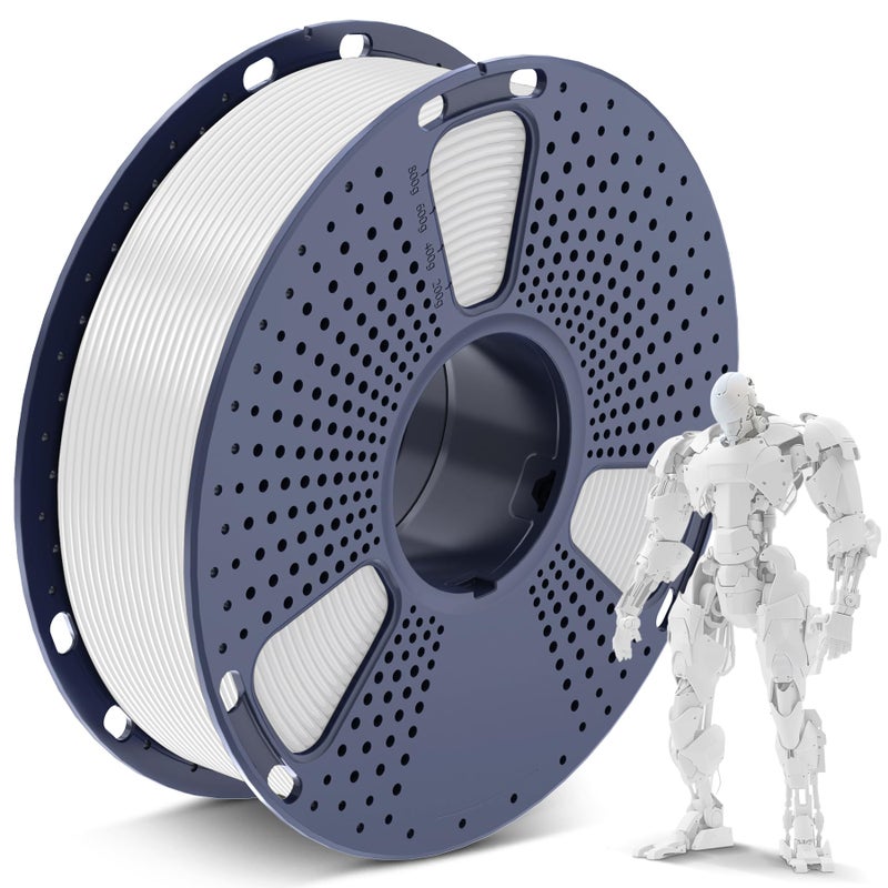 SUNLU PLA 3D Printer Filament PLA Filament 1.75mm, Neatly Wound 3D Printing Filament, Dimensional Accuracy +/- 0.02 mm, Fit Most FDM 3D Printer, 1kg Spool (2.2lbs), Good for Lithophane, White - Image 1